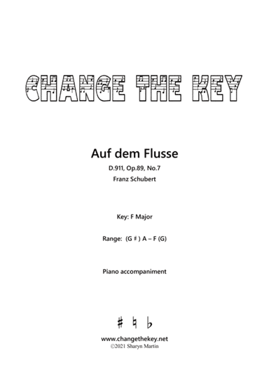 Auf dem Flusse F Major (arr. Sharyn Martin)
