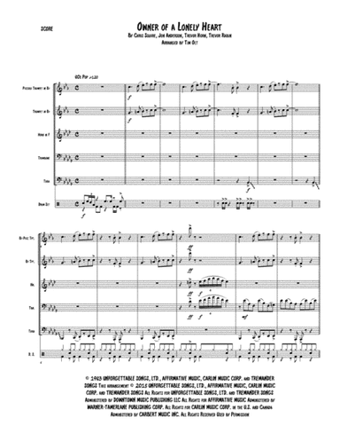 Owner Of A Lonely Heart (arr. Tim Olt)
