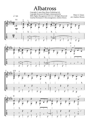 Albatross (arr. Andrew Howes)