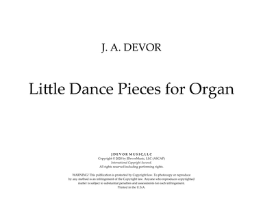 Little Dance Pieces for Organ