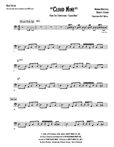 Cloud Nine (arr. Accubass)