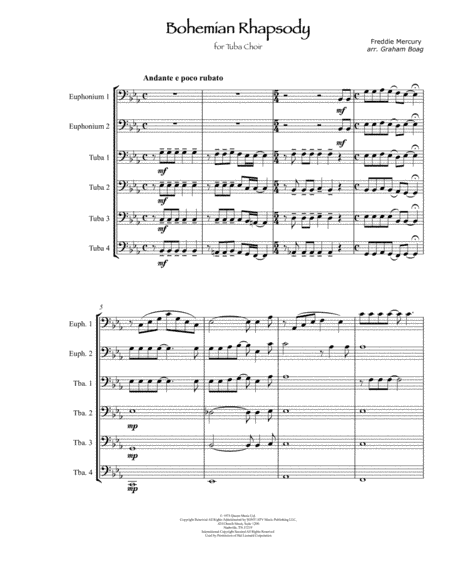 Bohemian Rhapsody (arr. Graham Boag)
