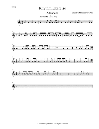 Advanced Rhythm Exercise / Etude