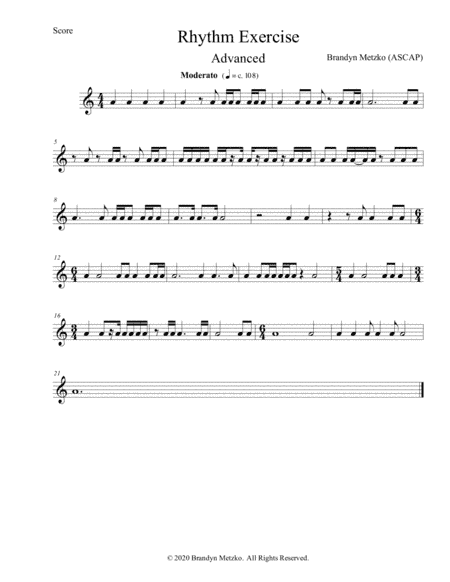 Advanced Rhythm Exercise / Etude