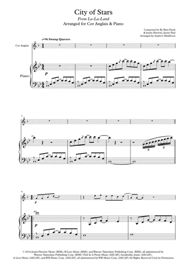City Of Stars (arr. Andrew Middleton)