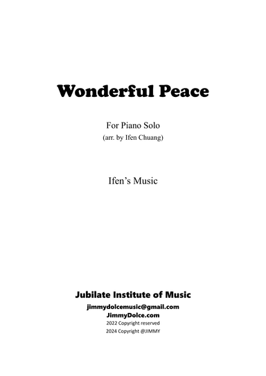 Wonderful Peace (arr. Christine Ifen Chen)