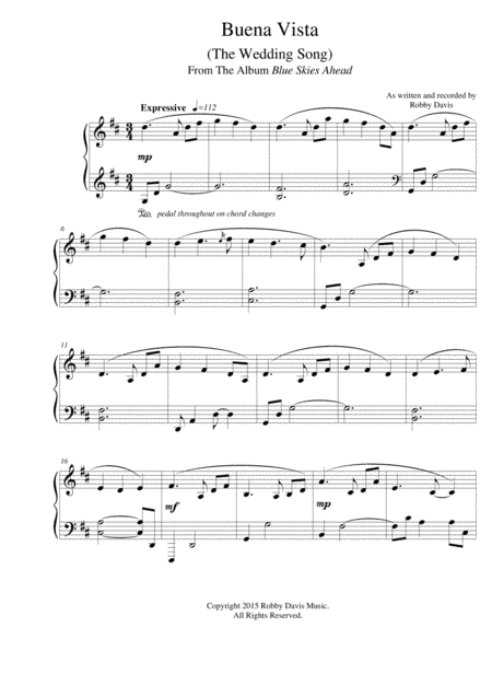 Buena Vista (The Wedding Song)