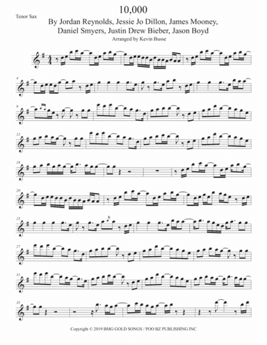 10,000 Hours (arr. Kevin Busse)