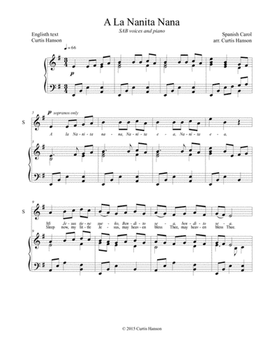 A La Nanita Nana (SAB) (arr. Curtis Hanson)