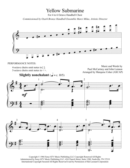 Yellow Submarine (arr. Marquise Usher)