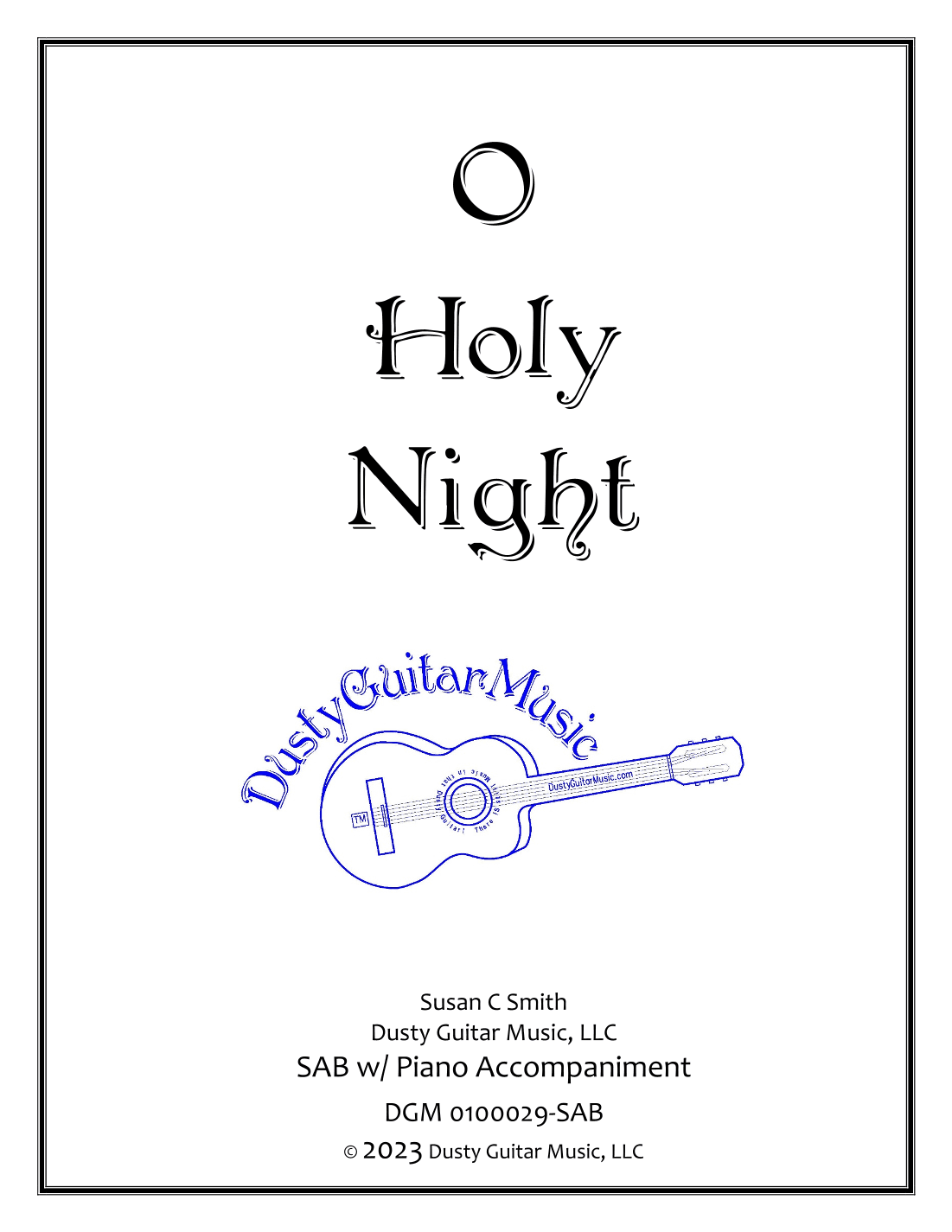 O Holy Night - SAB (arr. Susan C Smith)