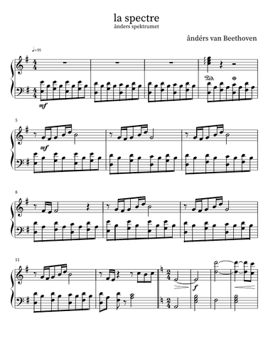 la spectre (arr. ânders van beethoven)