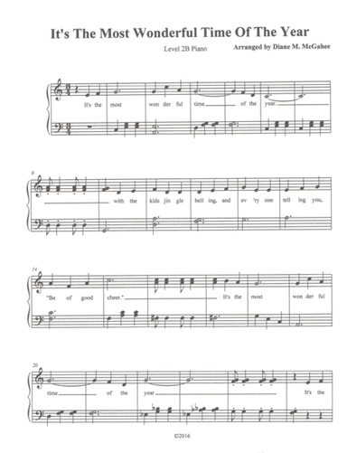 The Most Wonderful Time Of The Year (arr. Diane M. McGahee)