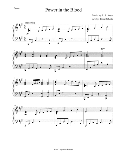 Power in the Blood (arr. Beau Roberts)