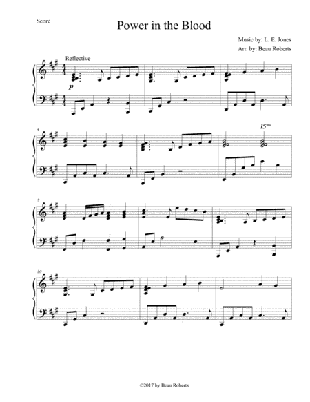Power in the Blood (arr. Beau Roberts)