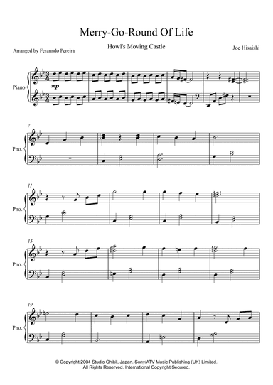 Merry-go-round Of Life (arr. Fernando Pereira)