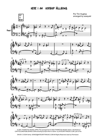 Here I Am To Worship (light Of The World) (arr. by ezequiel zeferino)