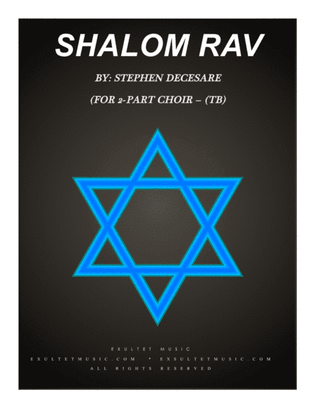 Shalom Rav (for 2-part choir - (TB)
