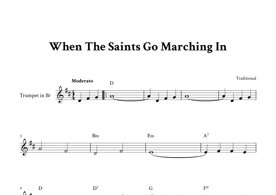 When The Saints Go Marching In (arr. Yuri Noronha)