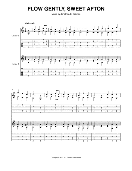 Flow Gently, Sweet Afton (arr. Mark Phillips)