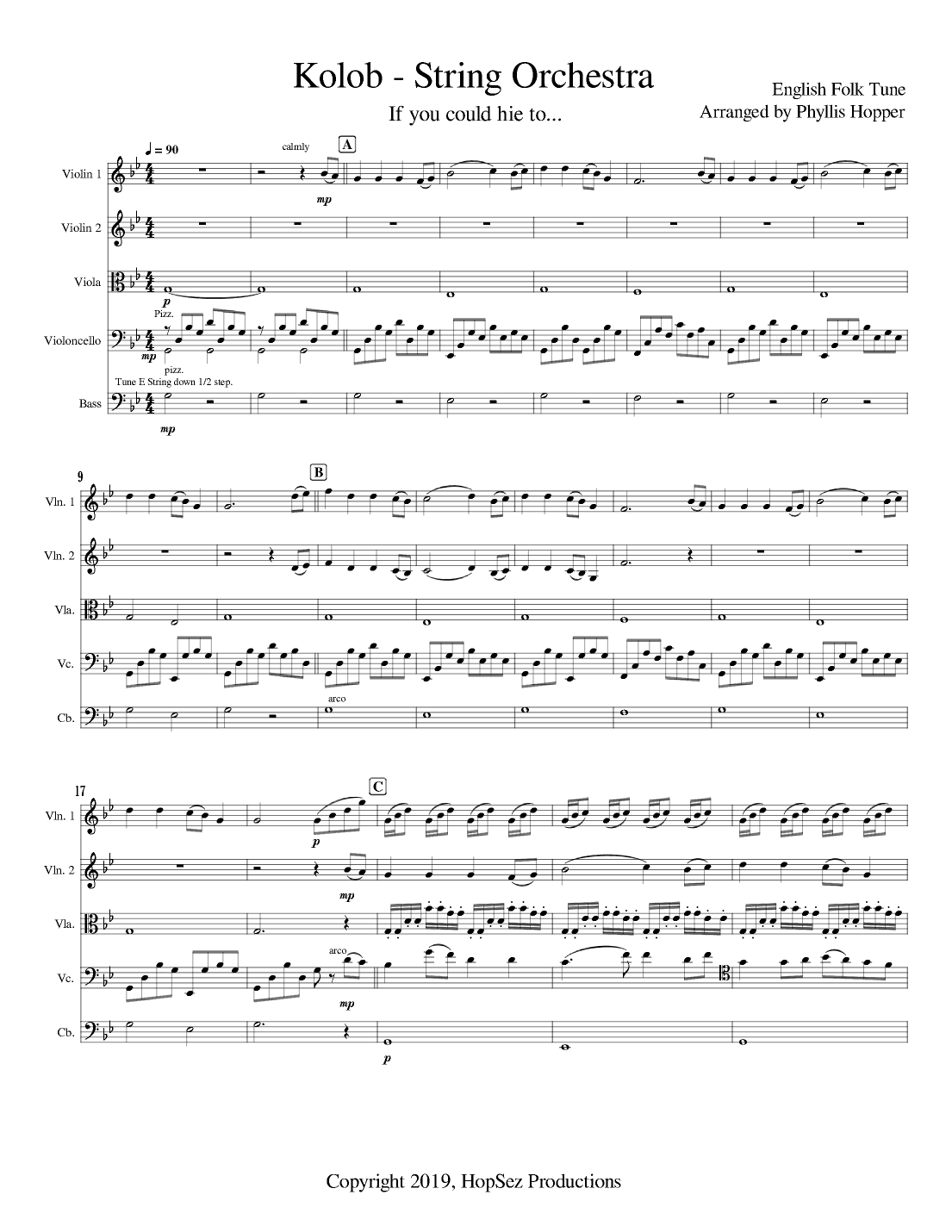 Kolob - String Orchestra (arr. Phyllis Hopper)