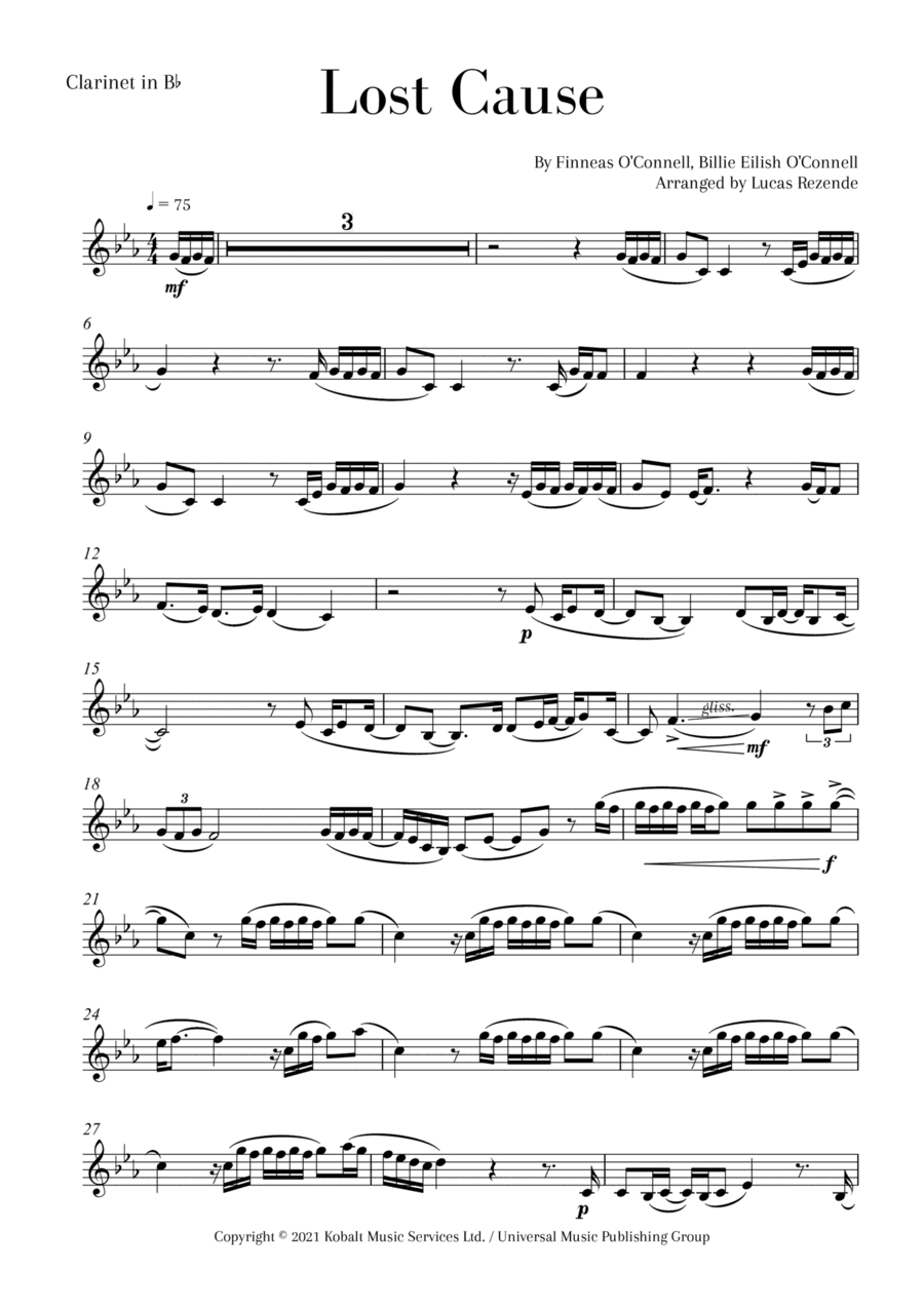 Lost Cause (arr. Lucas Rezende)