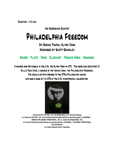 Philadelphia Freedom (arr. Scott Grimaldi)