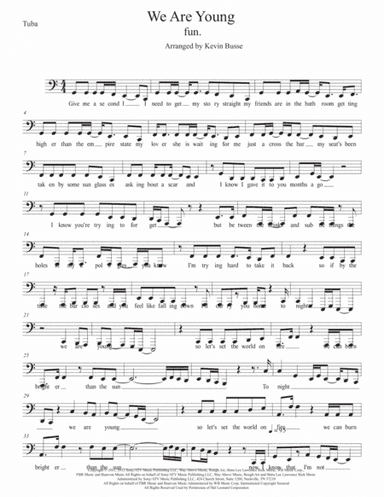 We Are Young (arr. Kevin Busse)