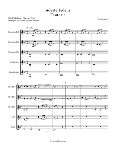 Adeste Fidelis (arr. James-Michael Sellers)