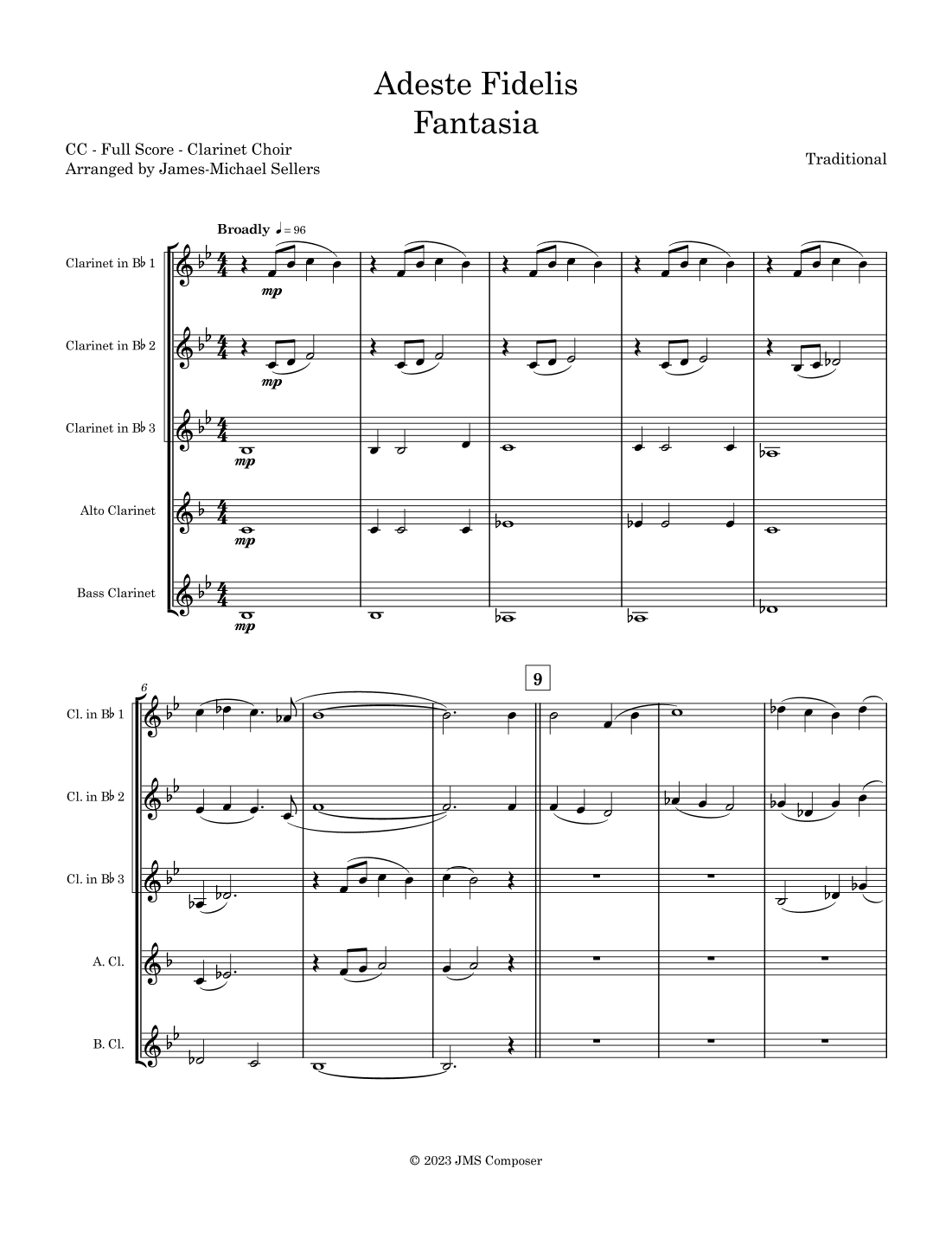 Adeste Fidelis (arr. James-Michael Sellers)