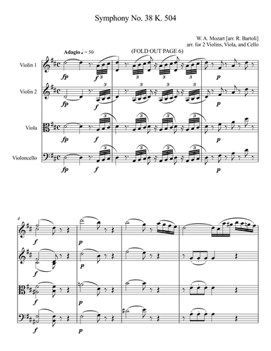 Symphony No. 38 "Prague" (arr. Russ Bartoli)