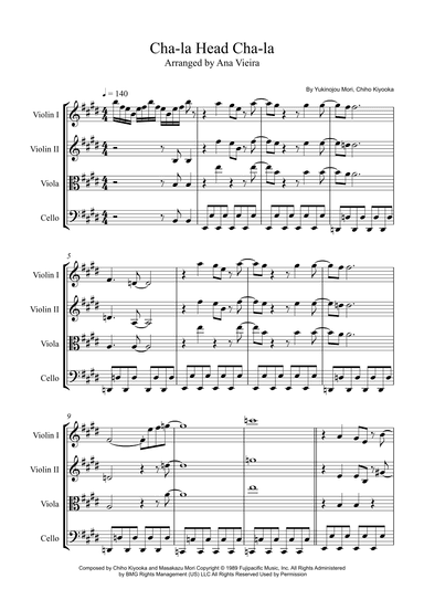 Cha La Head Cha La (we Gotta Power) (arr. Ana Vieira)