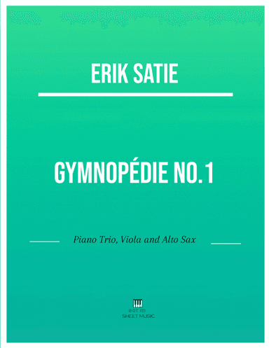 Erik Satie - Gymnopedie No 1(Trio Piano, Viola and Alto Sax) with chords (arr. ANDRE LAITANO)