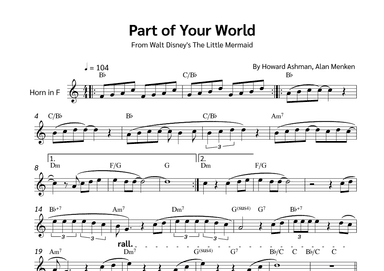 Part Of Your World (arr. Jackson Spindler)