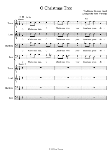 O Christmas Tree (arr. John Wernega)
