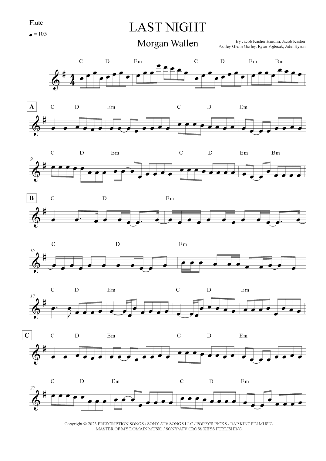 Last Night (arr. Leo Silva)