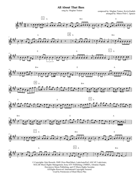 All About That Bass (arr. Marco Polo Ignacio)