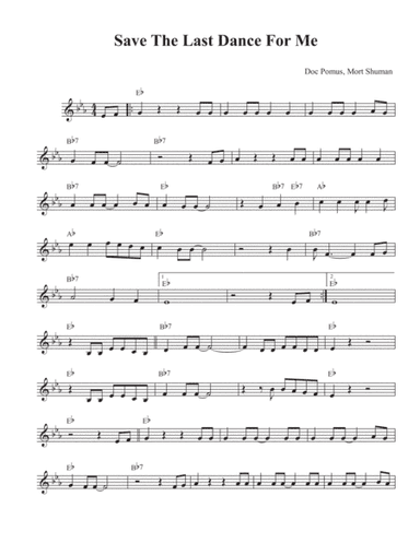 Save The Last Dance For Me (arr. David M Fagnant)