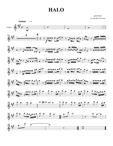 Halo (arr. RAUL NORIEGA)