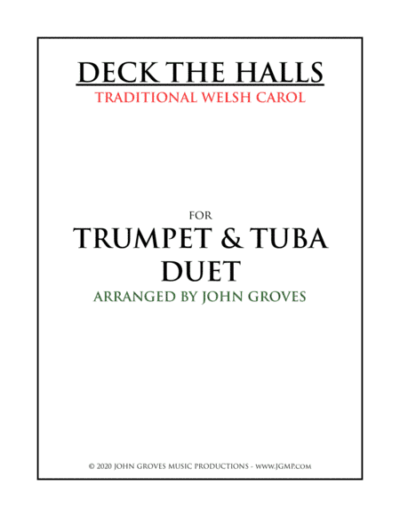 Deck The Halls - Trumpet & Tuba Duet (arr. John Groves)