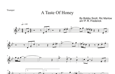 A Taste Of Honey (arr. P. R. Frederick)