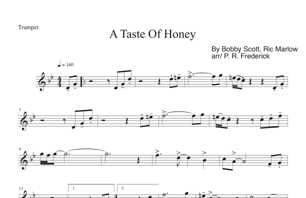 A Taste Of Honey (arr. P. R. Frederick)