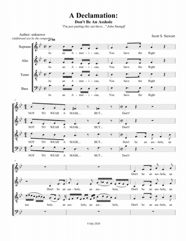 A Declamation: Don't Be An Asshole