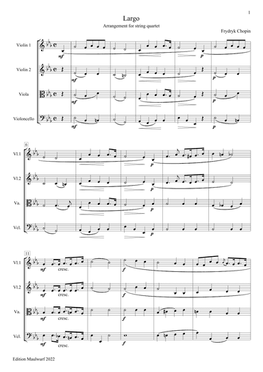 Largo (arr. Edition Maulwurf)