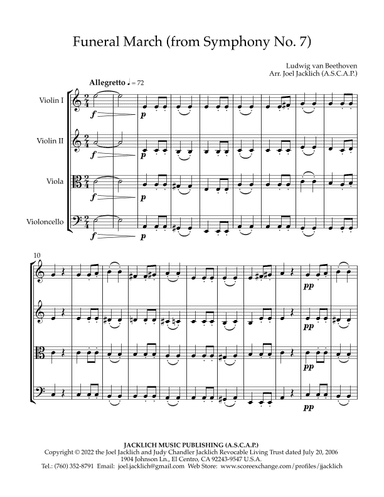 Funeral March (from Symphony No. 7) (arr. Joel Jacklich (A.S.C.A.P.))