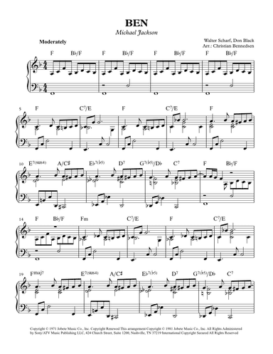 Ben (arr. Christian Bennedsen)
