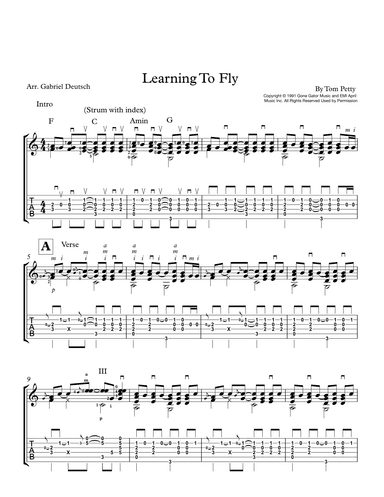 Learning To Fly (arr. Gabriel Deutsch)