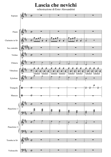 Lascia che nevichi (arr. Ester Alessandrini)