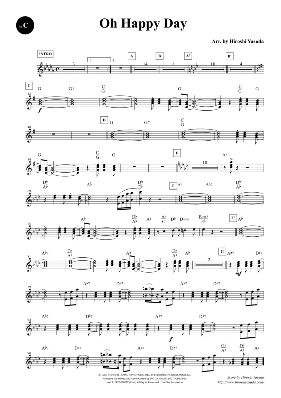 Oh Happy Day (arr. Hiroshi Yasuda)
