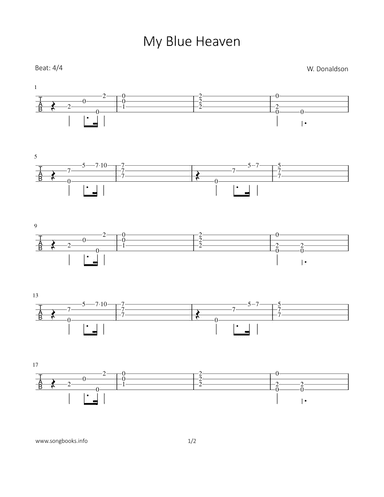 My Blue Heaven (arr. Bettina Schipp)